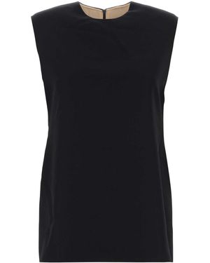 Carven Bl316-Sleeveless Top - Black