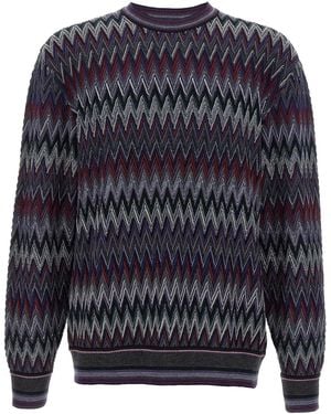 Missoni Zigzag Pattern Sweater - Blue