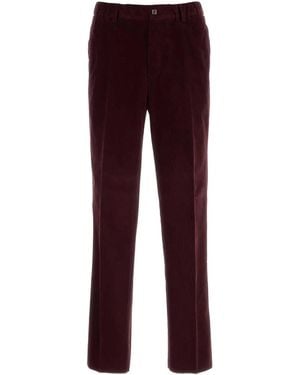 Fendi Regular Trousers - Red