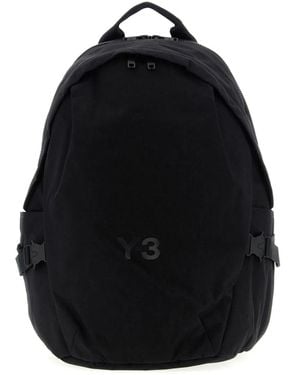 Y-3 3 Backpack With Logo - Black