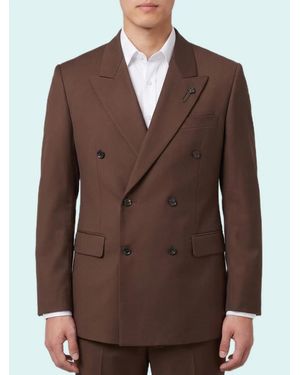 Lardini Feeling Double-Breasted Jacket - Brown