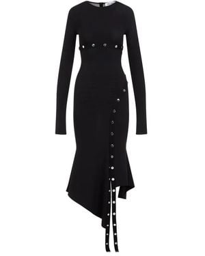 The Attico Longuette Midi Dress - Black