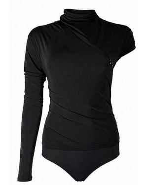 Pinko Viscose Elastane Top - Black
