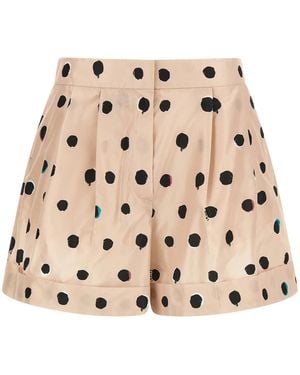 Fendi 'Falena Dots' Shorts - Natural