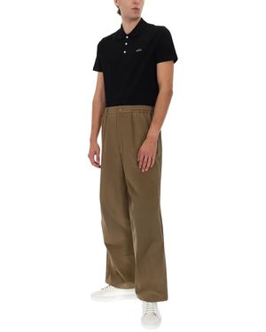 A.P.C. Polyester-Cotton Pants - Brown