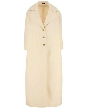 Gucci Ivoryy Wool Blend Coat - White