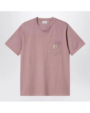Carhartt S/S Hudson Pocket T-Shirt - Pink