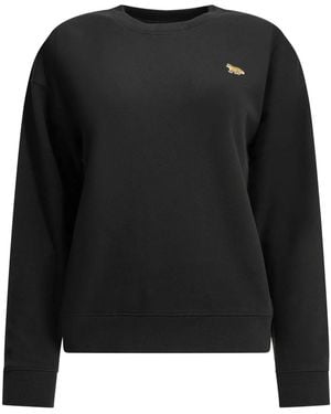 Maison Kitsuné Baby Fox Crew-Neck Sweatshirt - Black