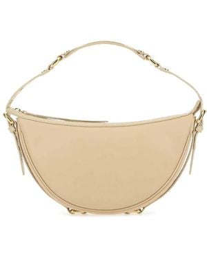 BY FAR Cream Leather Gib Shoulder Bag - Natural