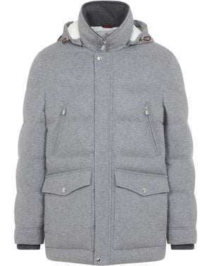Brunello Cucinelli Light Padded Jacket - Grey