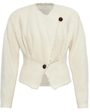 Isabel Marant Suna Wool Blend Jacket - White