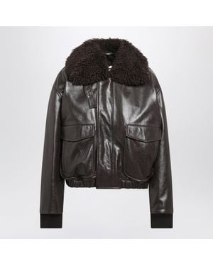 Lemaire Ebony Pilot Jacket - Black