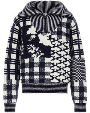 Loewe Zip-Up Sweater - Black