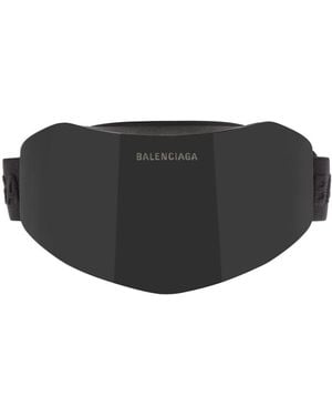 Balenciaga Ski Mask Shield Sunglasses - Black