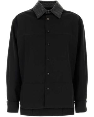 Bottega Veneta Black Wool Shirt