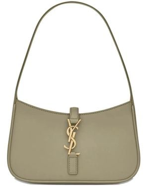 Saint Laurent Le 5 À 7 Mini Hobo Bag - Metallic