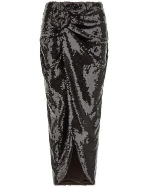 ROTATE BIRGER CHRISTENSEN Rotate Birger Christensen 'Sequins Knot' Skirt - Black