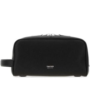 Tom Ford Grain Leather Classic Vanity Case - Black