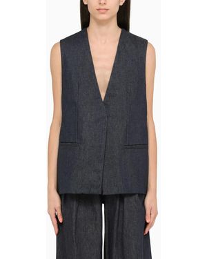 Amiri Cotton Waistcoat - Blue