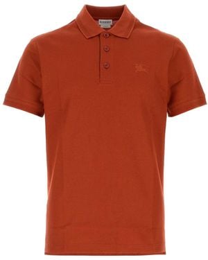 Burberry Piquet Polo Shirt - Orange