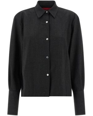 THE LATEST Thelatest Mélange Shirt - Black