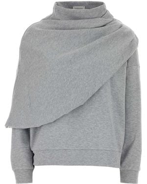 Magda Butrym Aw26 Blouse 13 - Grey