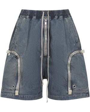 Rick Owens Bauhaus Pods Shorts - Blue