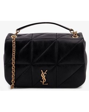 Saint Laurent Jamie 4.3 Leather Crossbody Bag - Black