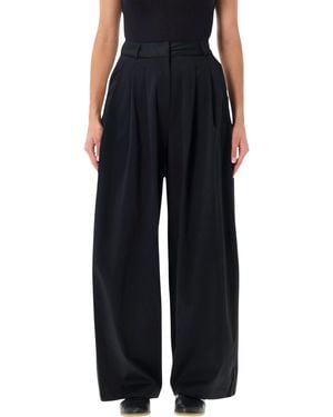 adidas Originals Pleated Wide-Leg Trousers - Black