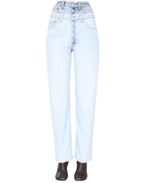 1/OFF Double Waisted Jeans - Blue
