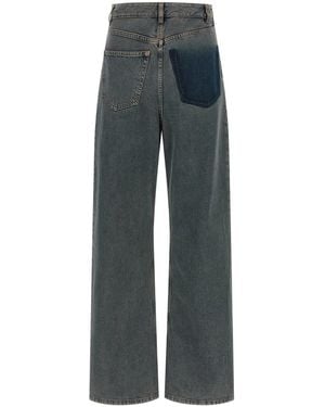MM6 by Maison Margiela Back-To-Back Construction Jeans - Blue