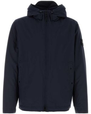Stone Island Short Parka - Blue