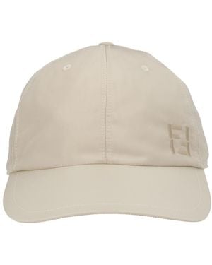 Fendi Cappello Da Baseball Con Logo - Natural