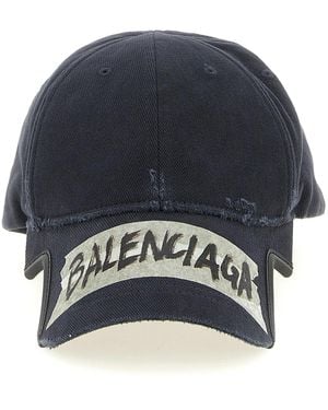 Balenciaga 'Masking Tape' Beanie - Blue