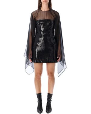 Alberta Ferretti Alberta Ferretti Sequin Mini Dress - Black