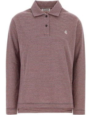 Jil Sander Polo Ls Emb - Purple