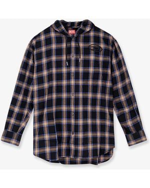 DIESEL S-Dewny Cotton Shirt - Blue