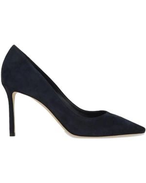 Jimmy Choo Romy 85 Suede Court Shoes - Blue