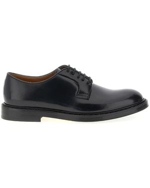 Doucal's '5 Fori' Lace Up Shoes - Black