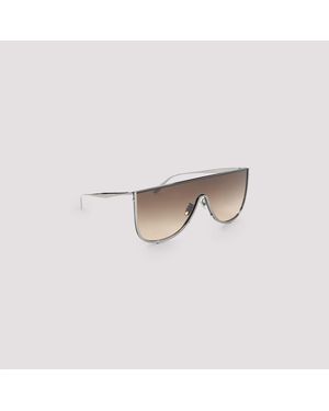 Alaïa Alaia Ruthenium-Ruthenium- Metal Sunglasses - Brown