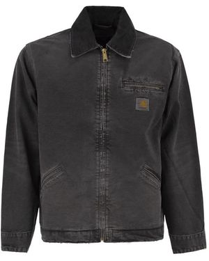 Carhartt Washed Organic Dearborn Canvas Jacket - Black