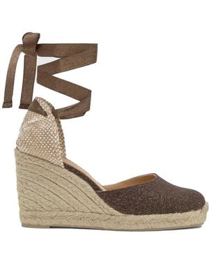Castañer Castañer Carina Wedge Espadrilles - Metallic