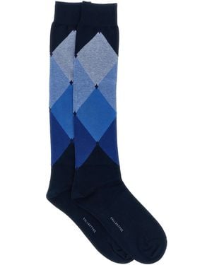 Ballantyne Diamond-Shaped Socks - Blue