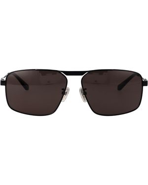 Balenciaga Metal Sunglasses - Brown