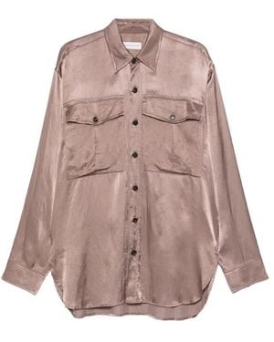 Dries Van Noten Calendo Shirt With Patch Pockets - Pink