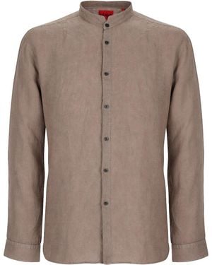 HUGO Linen Shirt - Brown