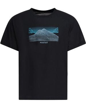 Montbell "Wickron T Geography" T-Shirt - Black