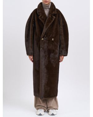 S.W.O.R.D Faux Fur Coat - Brown