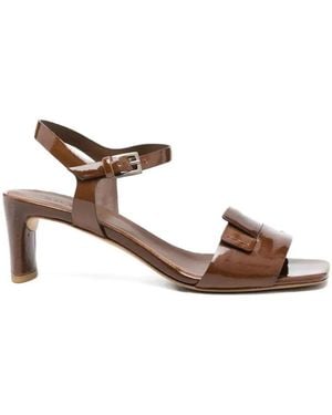 Roberto Del Carlo "Moor" Medium Heel Sandals - Brown