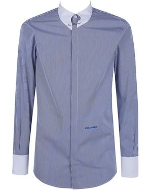 DSquared² "Easy" Slim Pin Collar Shirt - Blue